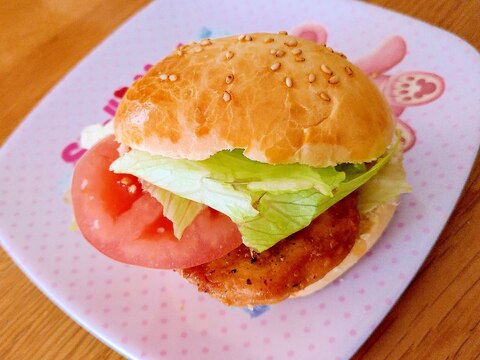 照り焼きバーガー(ゝω・)♪